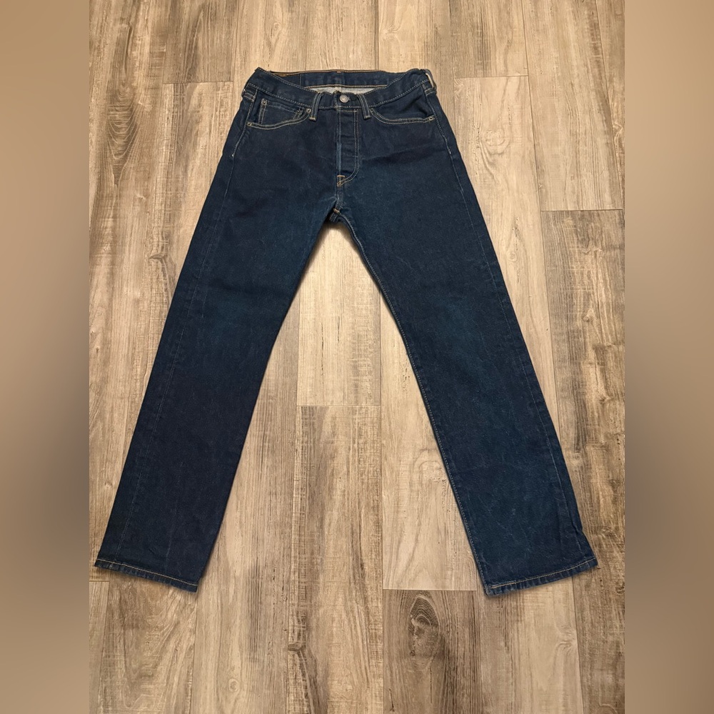 Levi's Dark Blue Men's Straight Jeans 29x30 button fly
